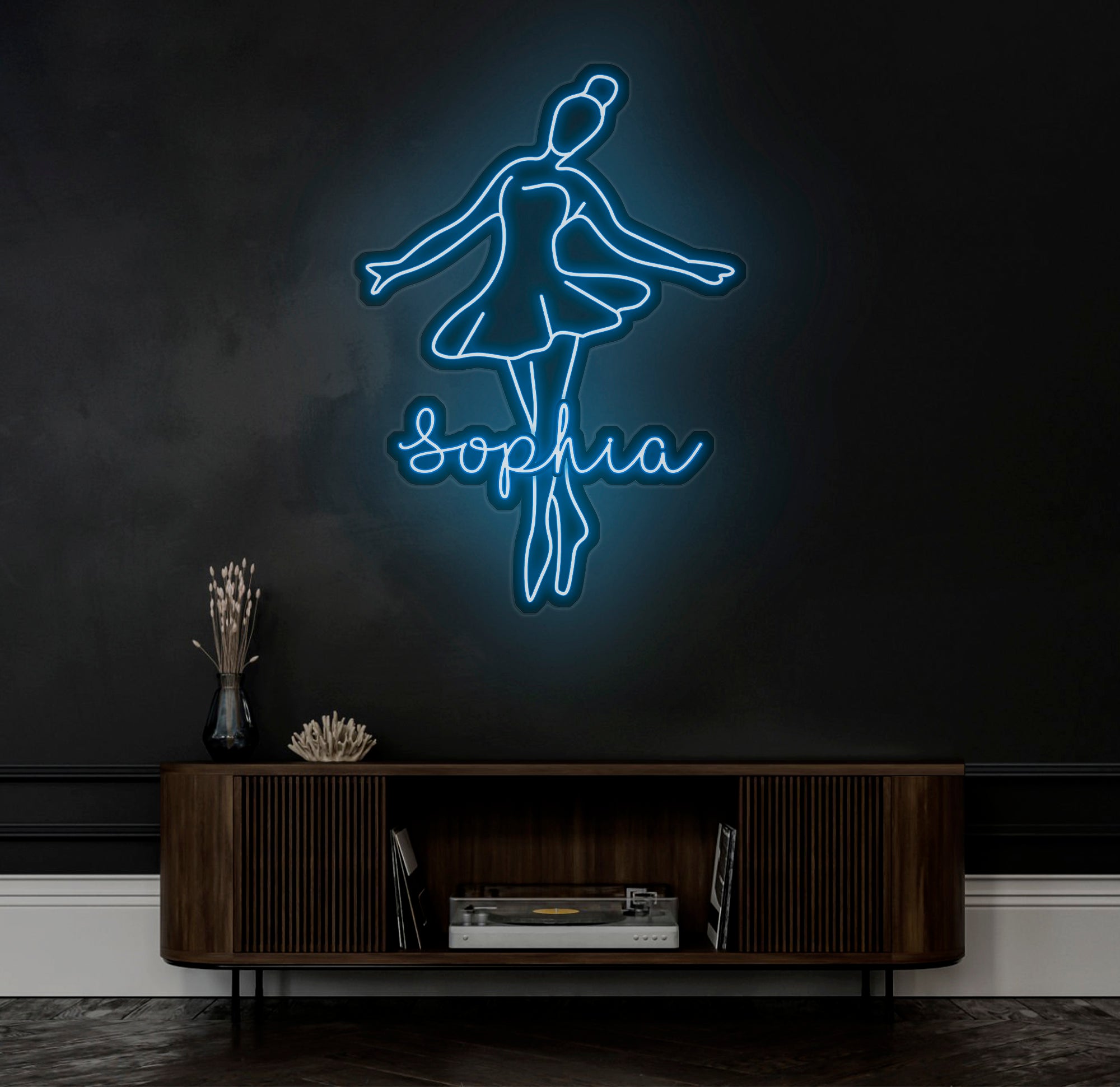 Custom Ballet Name LED Neon Sign - Handmade Wall Light Decor, Personalized Ballet Dancer Gifts, Custom Neon Sign for Dancer Room Decor
