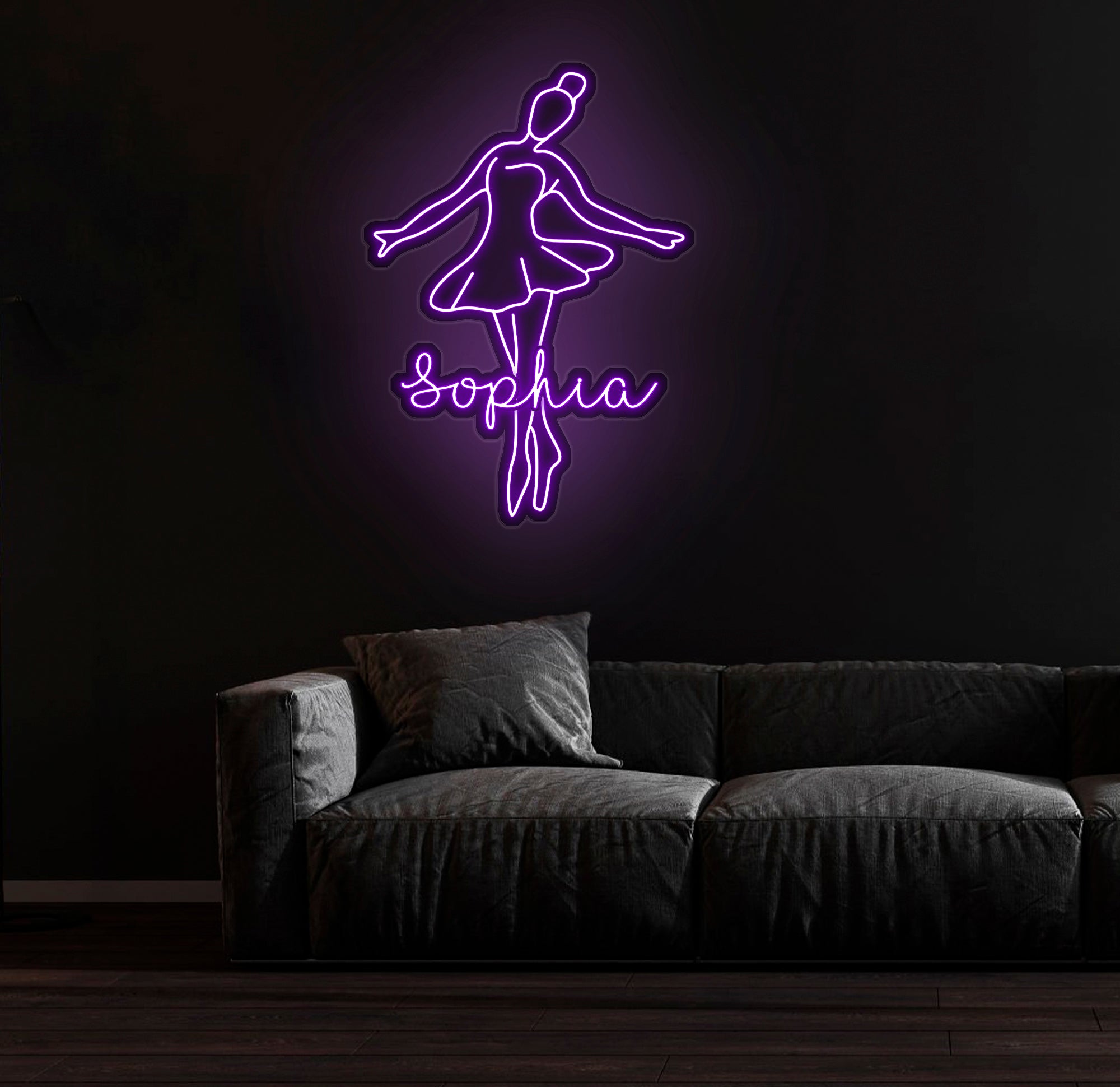 Custom Ballet Name LED Neon Sign - Handmade Wall Light Decor, Personalized Ballet Dancer Gifts, Custom Neon Sign for Dancer Room Decor