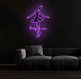 Custom Ballet Name LED Neon Sign - Handmade Wall Light Decor, Personalized Ballet Dancer Gifts, Custom Neon Sign for Dancer Room Decor