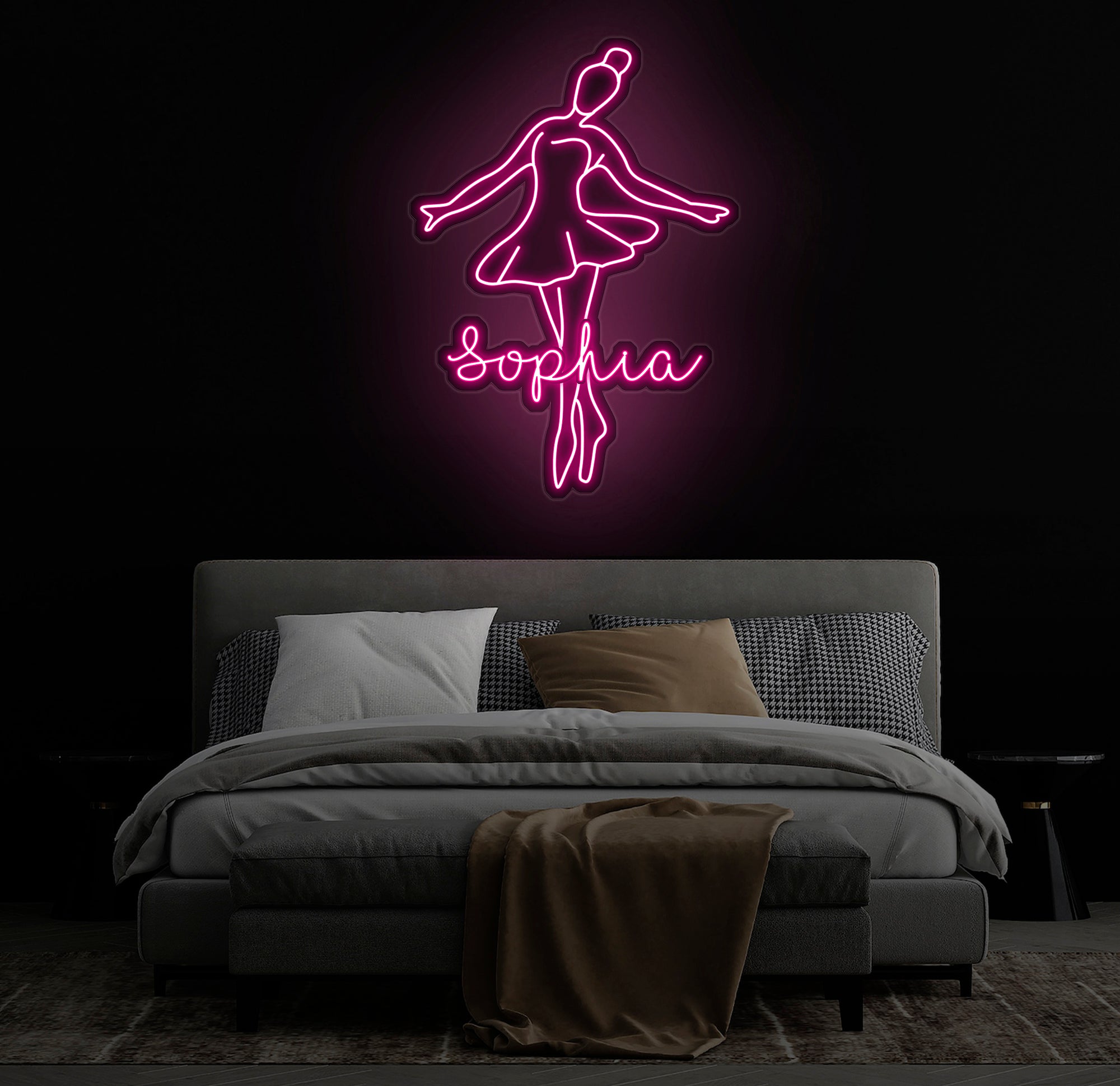Custom Ballet Name LED Neon Sign - Handmade Wall Light Decor, Personalized Ballet Dancer Gifts, Custom Neon Sign for Dancer Room Decor