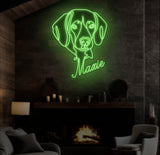 Custom Dog Portrait Neon Sign - Personalized Pet LED Neon Light, Puppy Wall Decor, Unique Custom Pet Neon Sign for Home, Dog Lovers Gifts