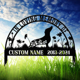 Personalized Dachshund Memorial Stake, Pet Grave Marker Sign, Dachshund Remembrance Stake, Pet Loss Sympathy Gift, Custom Dog Sign