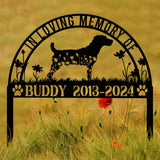 Personalized Jack Russell Memorial Stake, Custom Pet Grave Marker, Pet Loss Gift, Sympathy Sign, Remembrance Stake for Dog Lovers