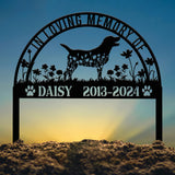 Personalized Labrador Retriever Memorial Stake | Labrador Dog Metal Sign | Pet Grave Marker | Sympathy Remembrance Stake Gift