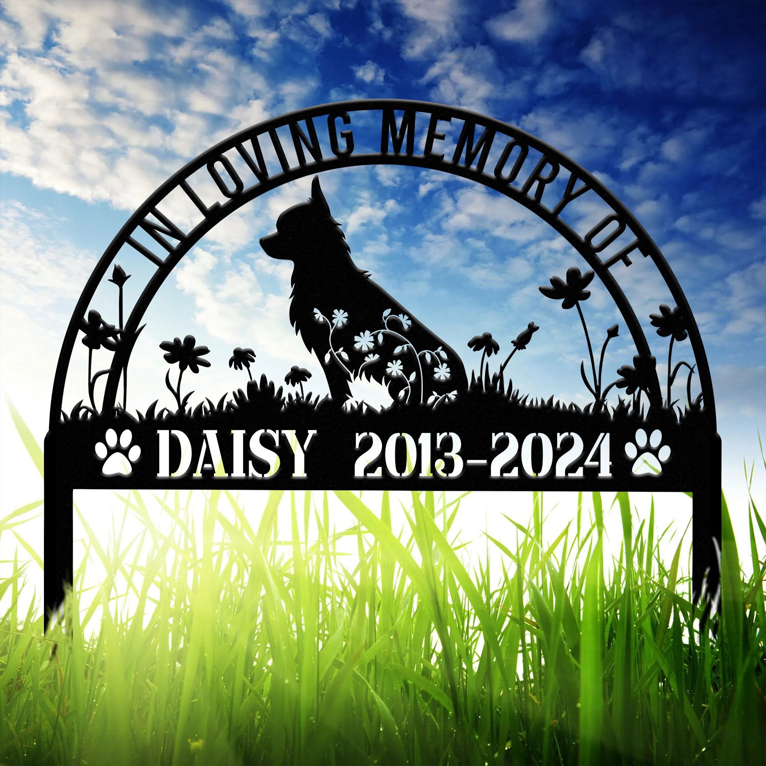 Personalized Chihuahua Memorial Stake, Pet Grave Marker with Stake, Pet Loss Gift, Sympathy Sign, Remembrance Stake for Dogs