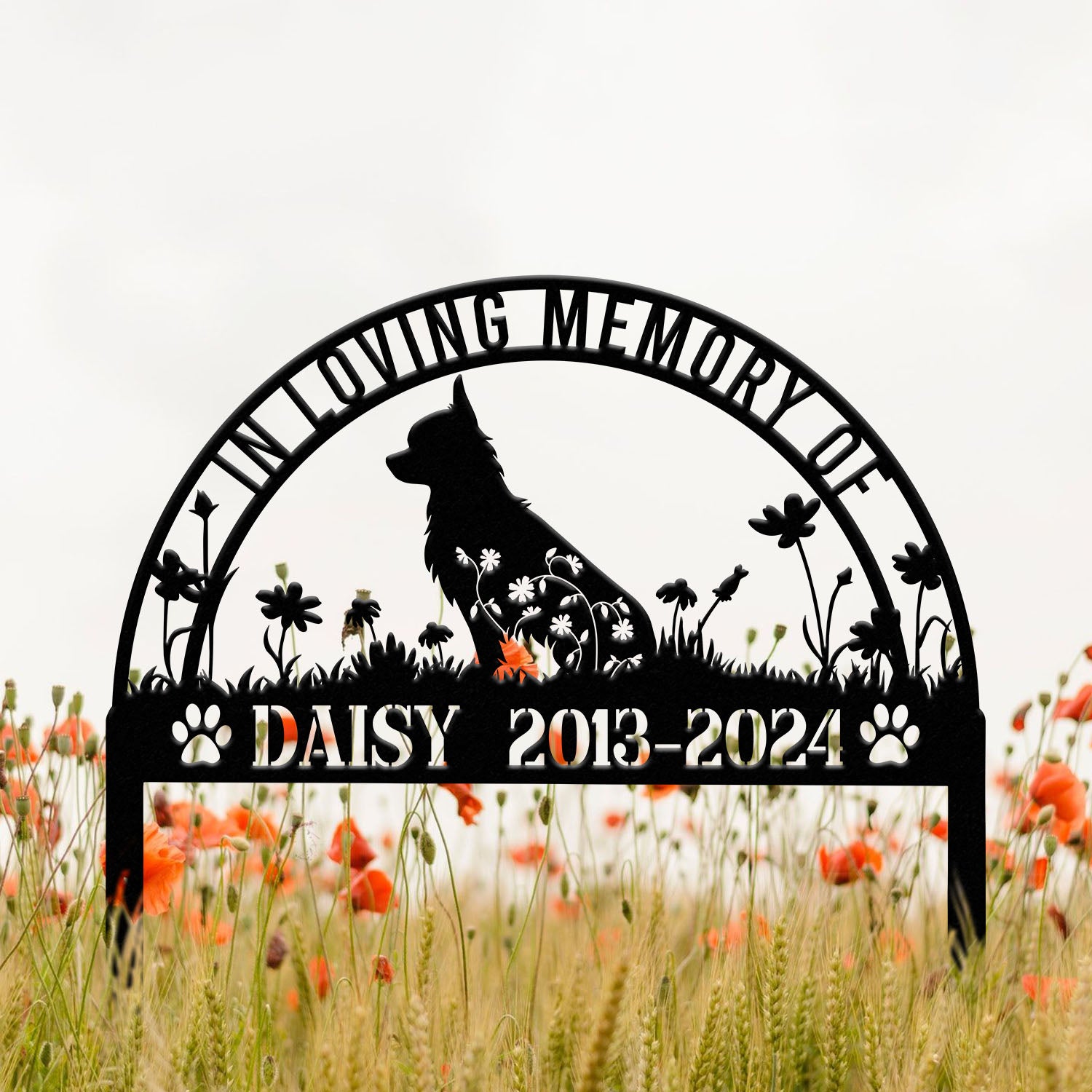 Personalized Chihuahua Memorial Stake, Pet Grave Marker with Stake, Pet Loss Gift, Sympathy Sign, Remembrance Stake for Dogs