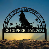 Personalized Samoyed Dog Memorial Garden Stake - Custom Metal Pet Grave Marker, Name Sign, Remembrance Decor, Sympathy Dog Loss Gift