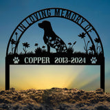 Personalized Beagle Memorial Stake Sign - Custom Pet Grave Marker with Stake, Pet Loss Sympathy Sign, Remembrance Gift for Dogs