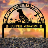 Personalized Beagle Memorial Stake Sign - Custom Pet Grave Marker with Stake, Pet Loss Sympathy Sign, Remembrance Gift for Dogs