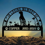 Personalized Boxer Dog Memorial Stake - Custom Pet Grave Marker, Metal Sign with Stake, Pet Loss Sympathy Gift, Remembrance Sign