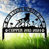 Personalized American Pit Bull Memorial Stake - Custom Dog Grave Marker, Pet Sympathy Gift, Dog Name Sign, Memorial Plaque for Pets