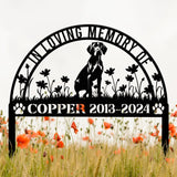 Personalized Vizsla Memorial Stake, Pet Grave Marker with Stake, Vizsla Dog Loss Gift, Sympathy Sign, Remembrance Stake