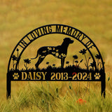 Personalized Rhodesian Ridgeback Memorial Stake - Custom Dog Grave Marker, Pet Sympathy Gift, Dog Name Sign, Memorial Plaque for Pets