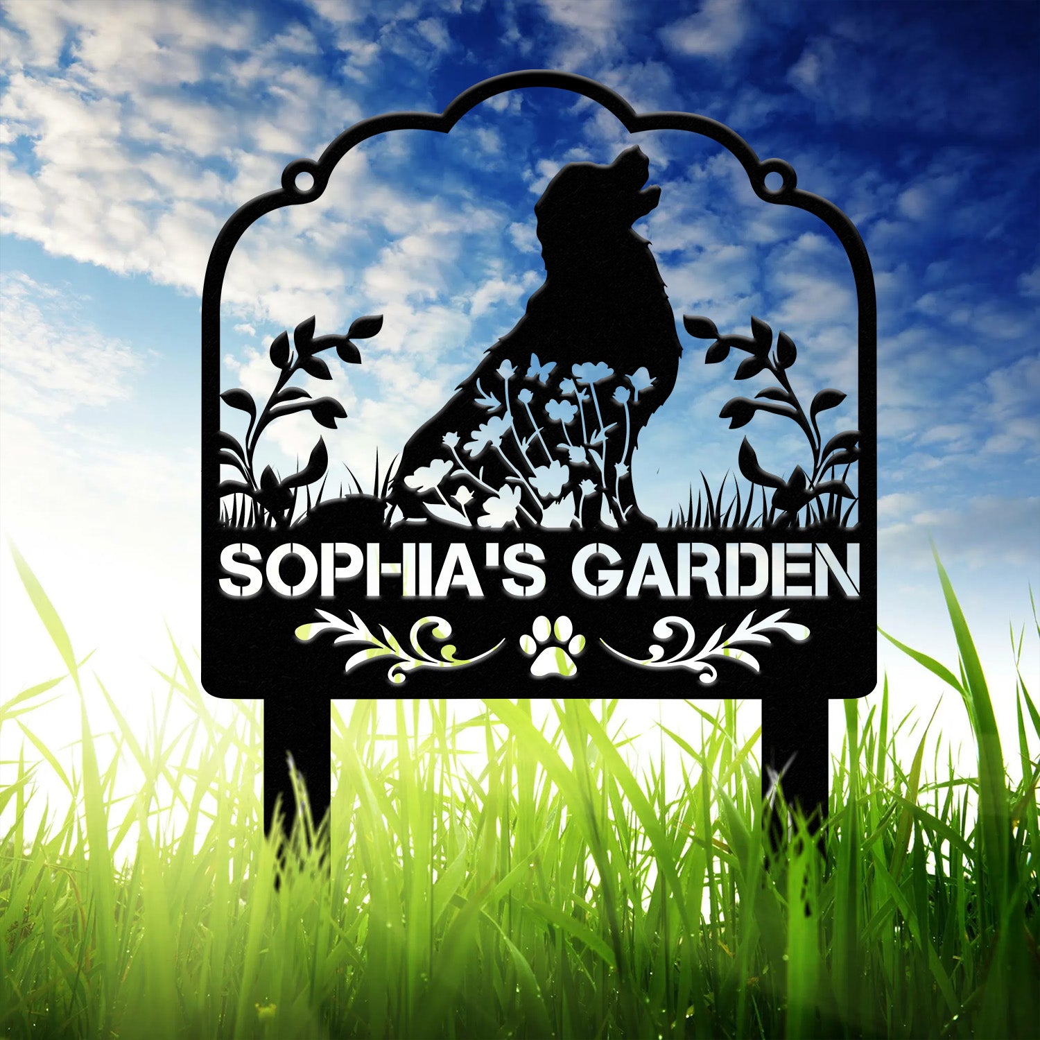 Custom Dog Memorial Stake - Personalized Pet Garden Sign, Dog Grave Marker, Pet Loss Gift, Custom Dog Garden Sign, Remembrance Gift for Pets