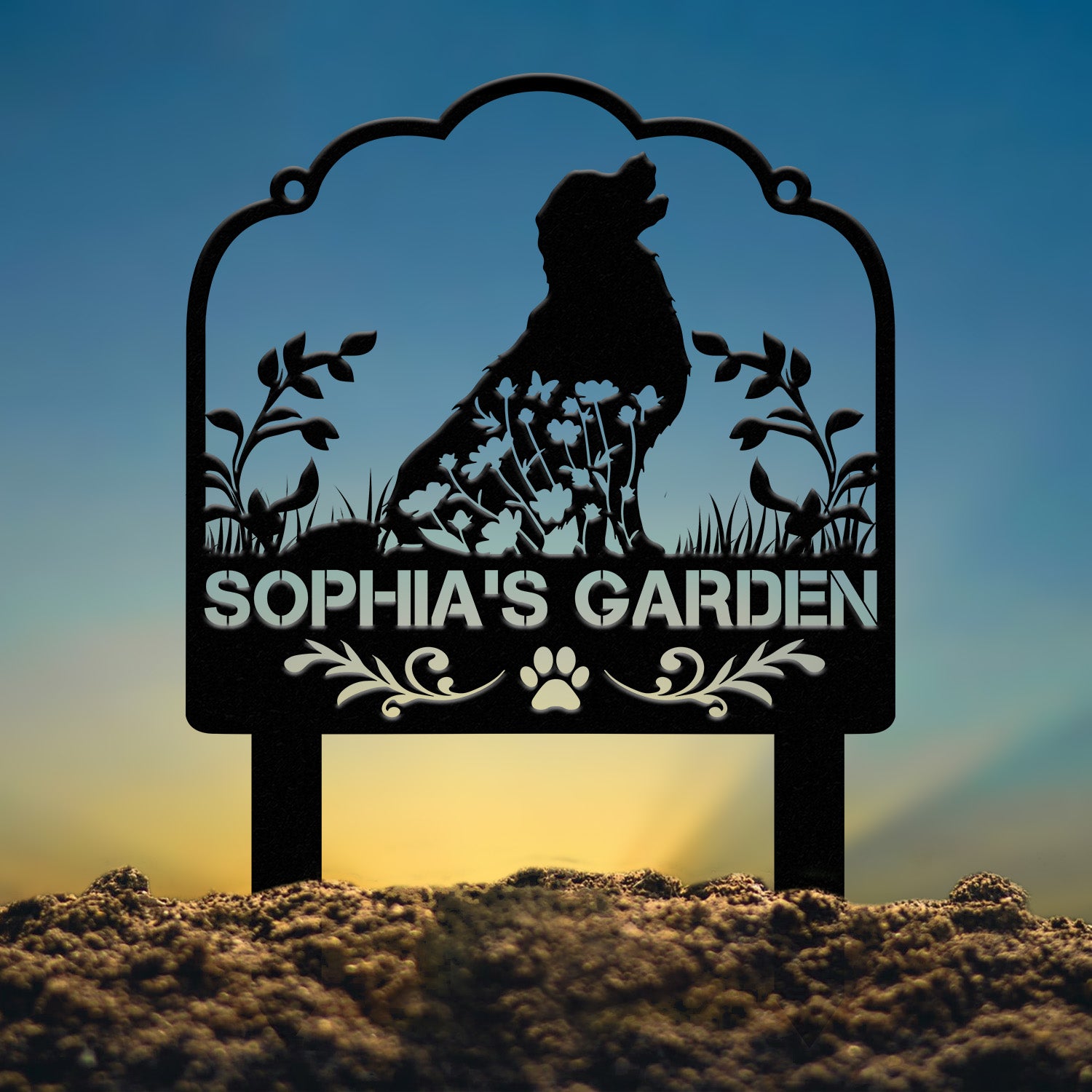 Custom Dog Memorial Stake - Personalized Pet Garden Sign, Dog Grave Marker, Pet Loss Gift, Custom Dog Garden Sign, Remembrance Gift for Pets