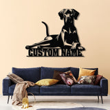 Personalized Rhodesian Ridgeback Dog Metal Wall Art, Custom Name Sign, Rhodesian Ridgeback Room Decor, Unique Home Decor Gift