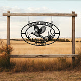 Personalized Pheasant Metal Sign, Custom Pheasant Hunting Name Sign, Wall Decor for Man Cave, Hunter Gift for Dad, Pheasant Decor