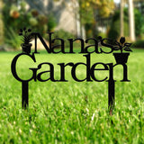 Personalized Nana Garden Sign With Stake, Custom Vegetable Garden Stake, Vegetables Sign, Gardeners Gift, Garden Decor, Gift for Mom Grandma