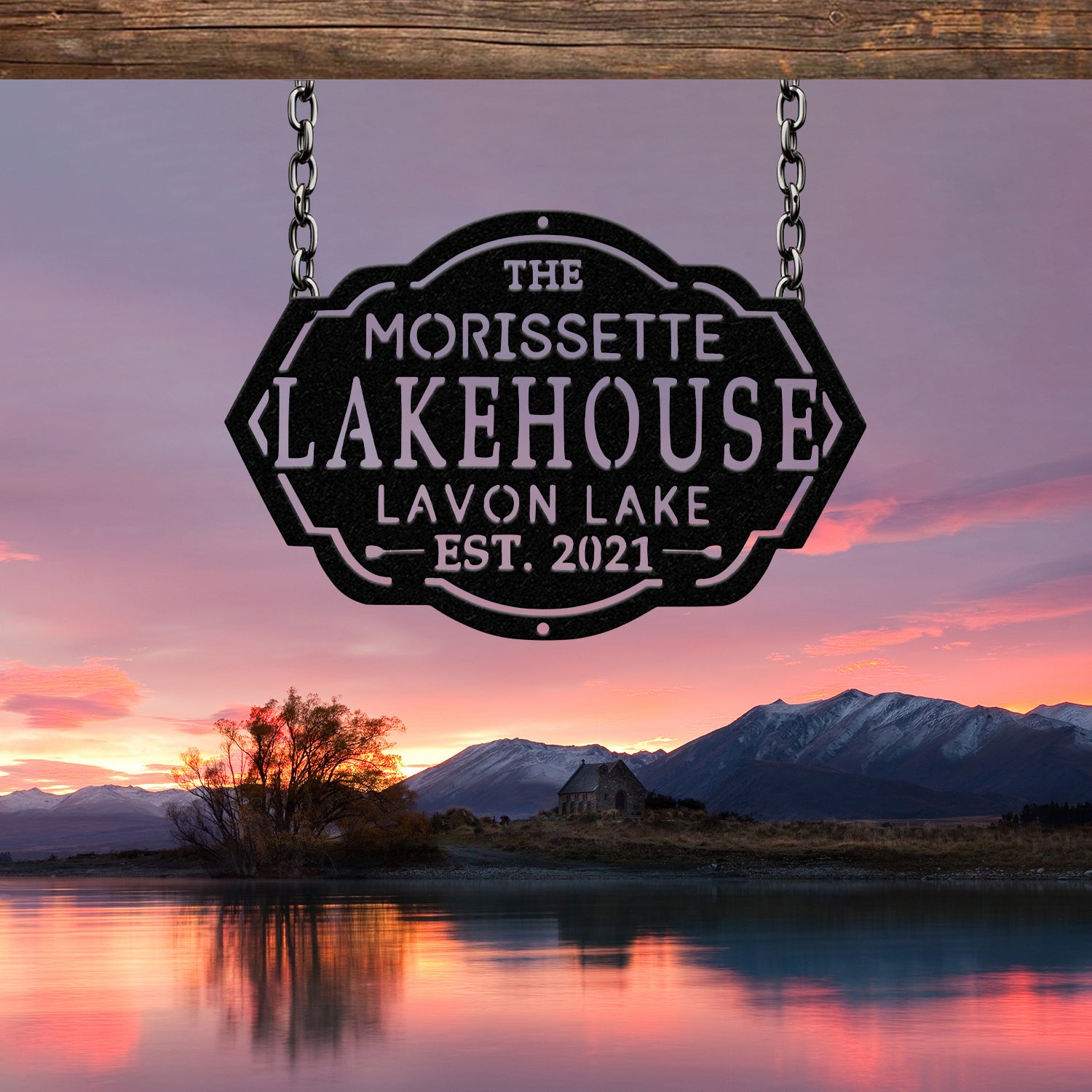 Personalized Lake House Sign, Custom Lake House, Metal Lake House Sign, Lake Name, Family Name Sign for Lake House, Personalized Name Sign
