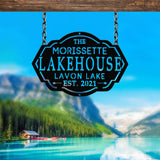 Personalized Lake House Sign, Custom Lake House, Metal Lake House Sign, Lake Name, Family Name Sign for Lake House, Personalized Name Sign