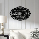 Personalized Lake House Sign, Custom Lake House, Metal Lake House Sign, Lake Name, Family Name Sign for Lake House, Personalized Name Sign