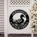 Custom Quack House Sign, Personalized Duck Farm Metal Sign, Farmhouse Decor, Duck Hutch Coop Sign,Quack Shack Cabin Decor, Farmer Gift