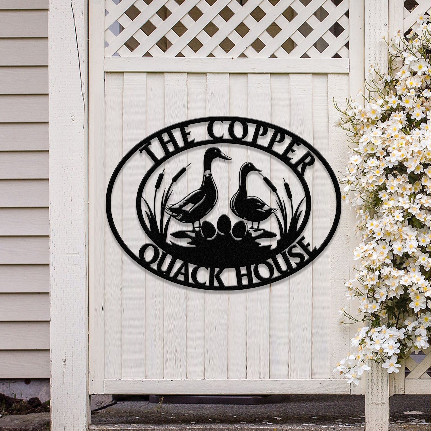 Customized Duck Farm Metal Sign, Quack House Sign, Family Name Metal Sign for Farm House, Duck Hutch Coop Sign, Quack Shack Cabin Decor,