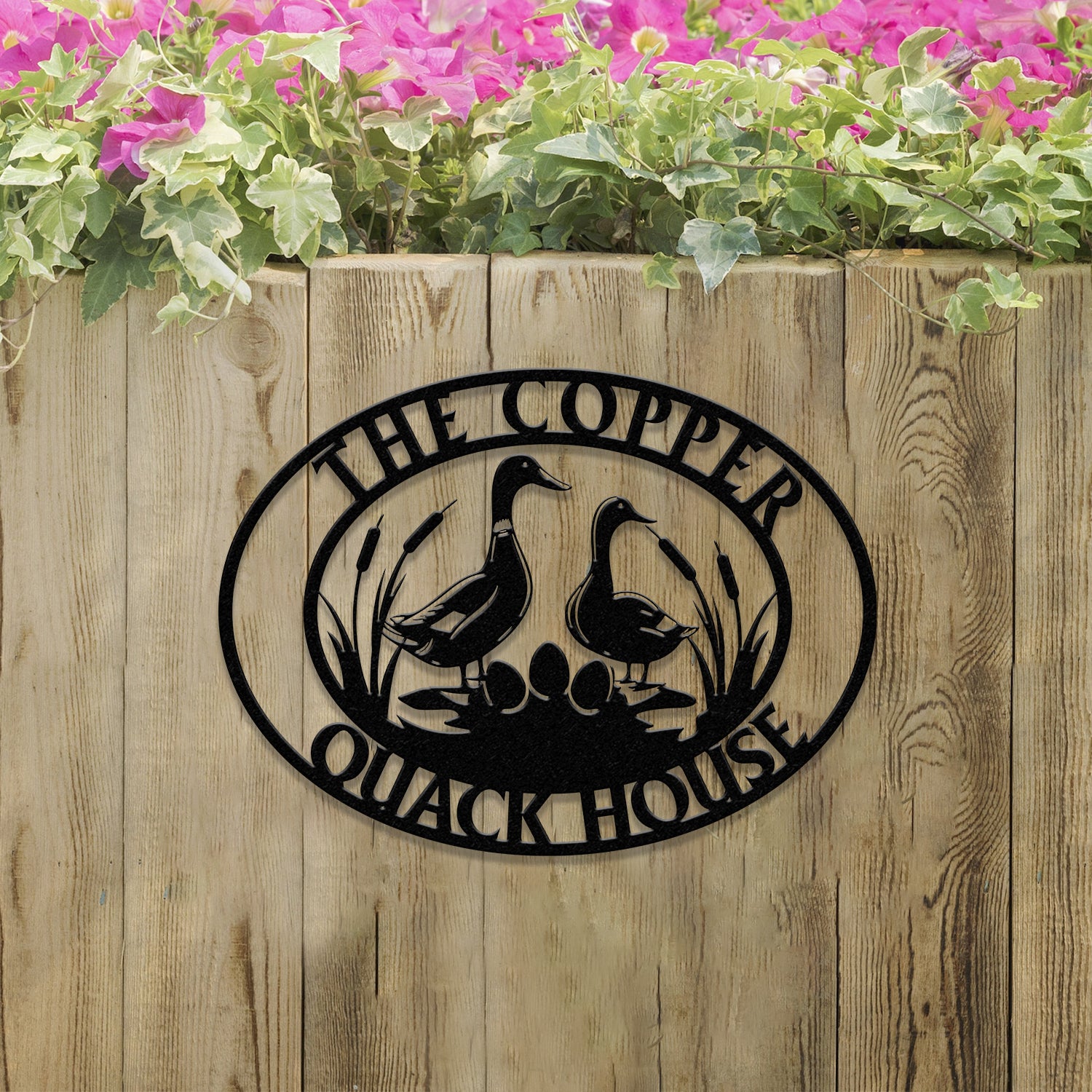 Customized Duck Farm Metal Sign, Quack House Sign, Family Name Metal Sign for Farm House, Duck Hutch Coop Sign, Quack Shack Cabin Decor,