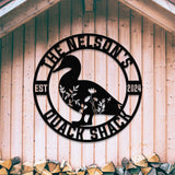 Custom Quack House Sign, Personalized Floral Duck Metal Sign, Farmhouse Decor, Duck Hutch Coop Sign,Quack Shack Cabin Decor, Farmer Gift