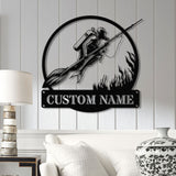 Personalized Spearfishing Metal Sign with Led Light, Custom Water Sport Wall Art, Fisherman Decor, Scuba Wall Hanging, Gift for Divers