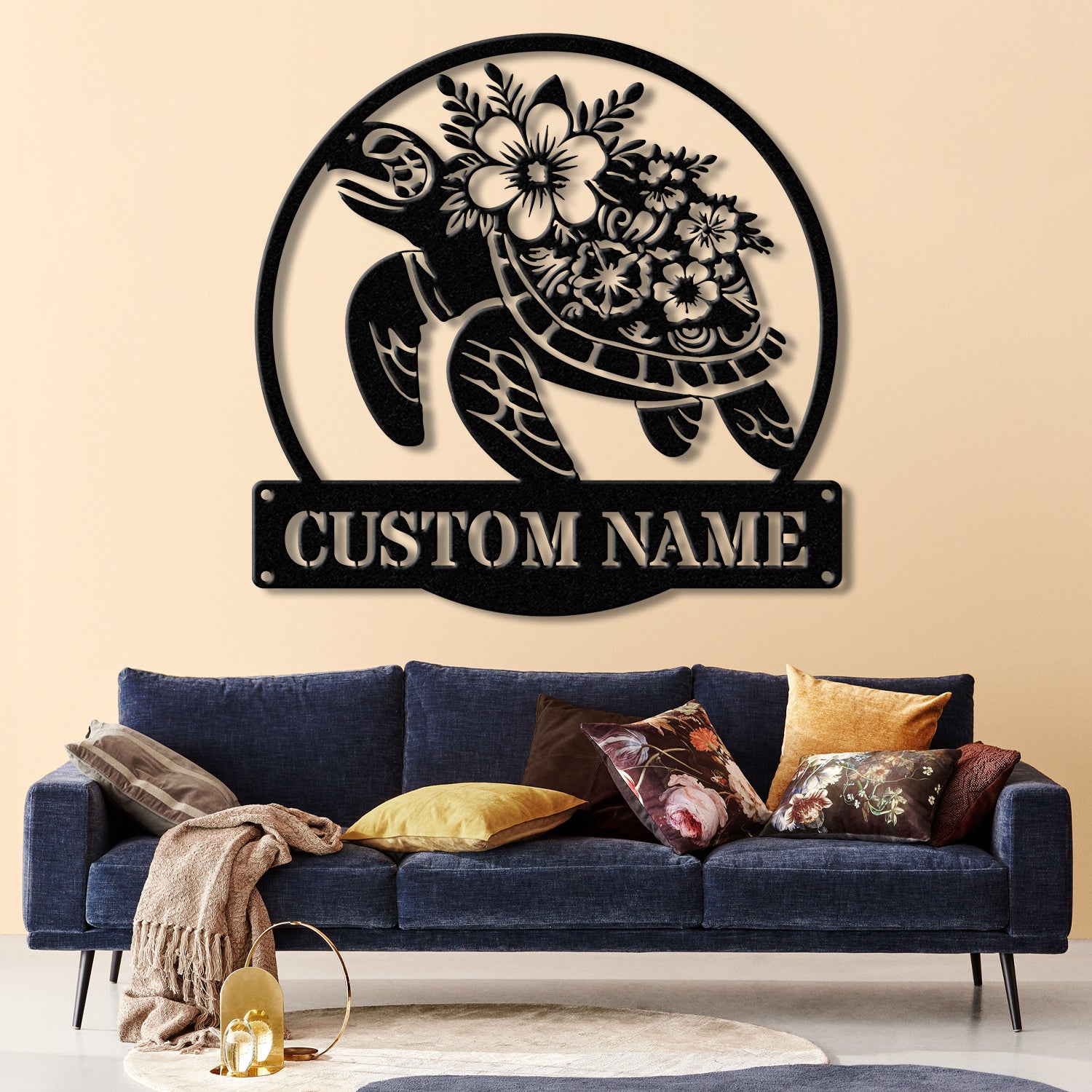 Custom Turtle Name Sign, Personalized Beach House Sign, Beach Sign, Beach House Decor, Sea Turtle Sign, Beach House Sign, Sea Turtle Art
