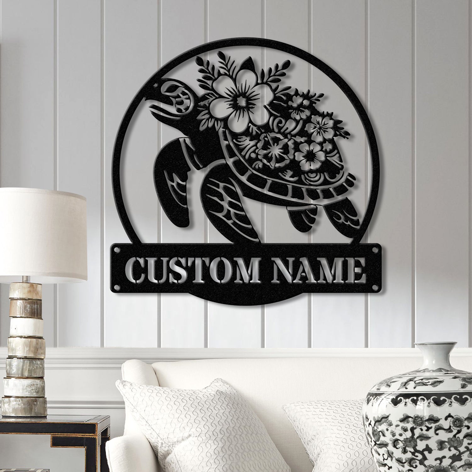 Custom Turtle Name Sign, Personalized Beach House Sign, Beach Sign, Beach House Decor, Sea Turtle Sign, Beach House Sign, Sea Turtle Art