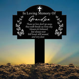 Custom Butterfly Memorial Plaque with Stake, Personalized Metal Grave Marker, In Loving Memory of Mom or Grandma, Sympathy Gift