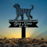 Goldendoodle Mandala Garden Stake Metal, Zentangle Dog Yard Art, Pet Loss Memorial, Custom Goldendoodle Grave Marker, Dog Sympathy Gifts