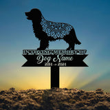 Personalized Golden Retriever Mandala Garden Stake, Zentangle Yard Art, Dog Memorial Sign, Outdoor Decor, Pet Loss Sympathy Gift