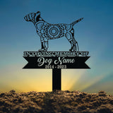 Personalized Bull Terrier Mandala Garden Stake, Zentangle Yard Art, Dog Memorial Sign, Outdoor Decor, Pet Loss Sympathy Gift