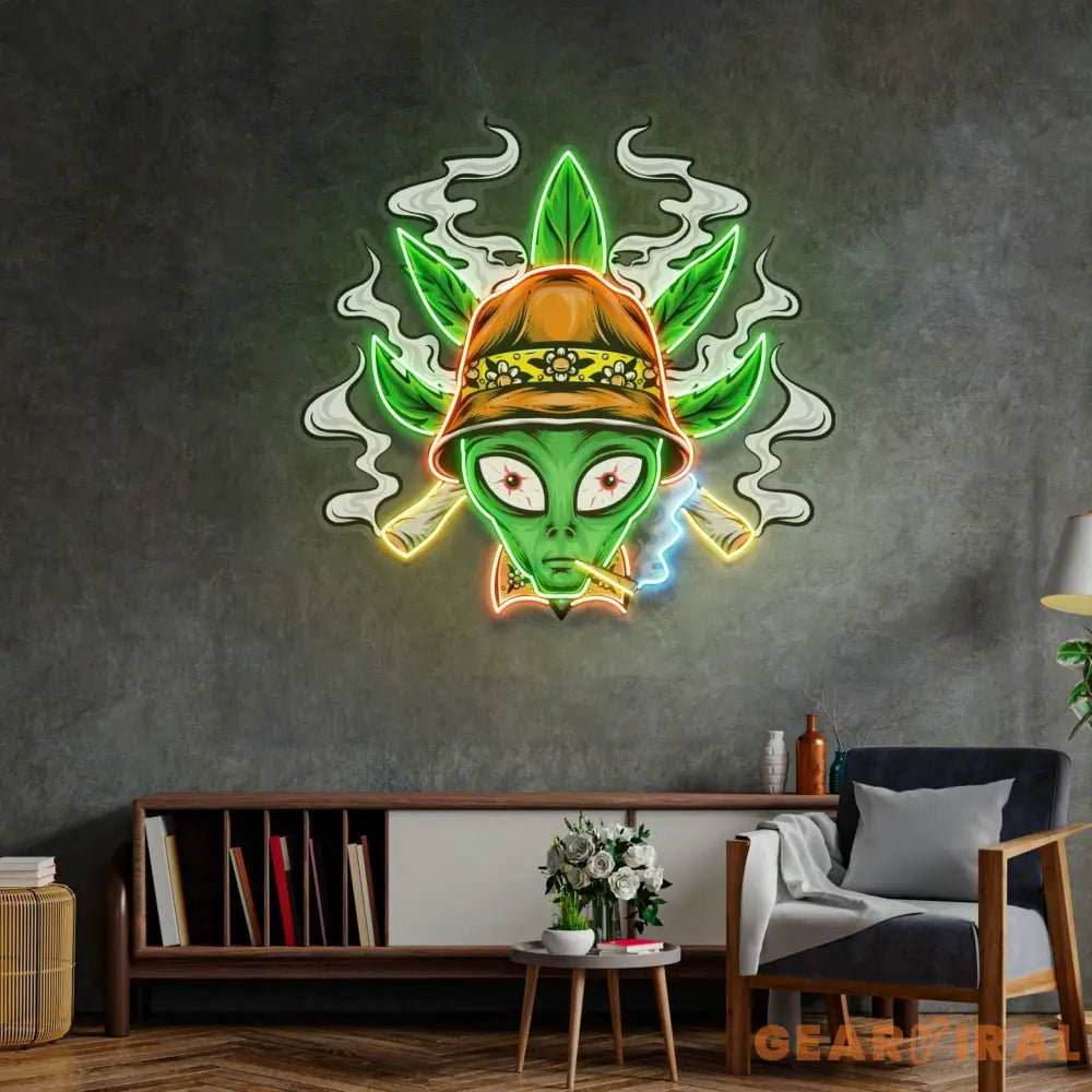 Addict Alien LED Neon Sign Light Pop Art