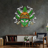 Addict Alien LED Neon Sign Light Pop Art