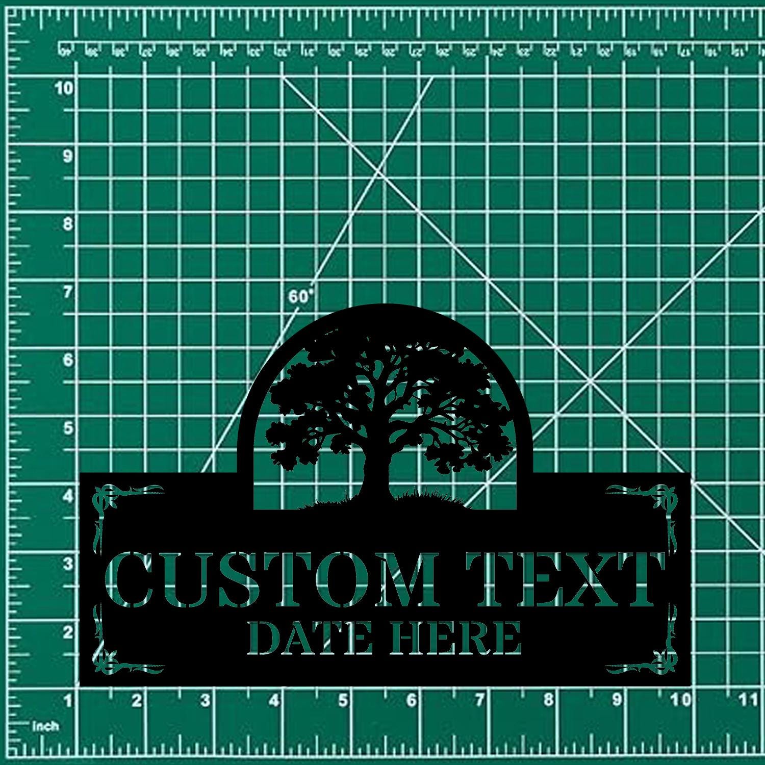 Address Border Art Sign Metal Sign Personalized Family Name Metal Sign, Family LED Wall Decor, Personalized Wall Art, Housewarming Name
