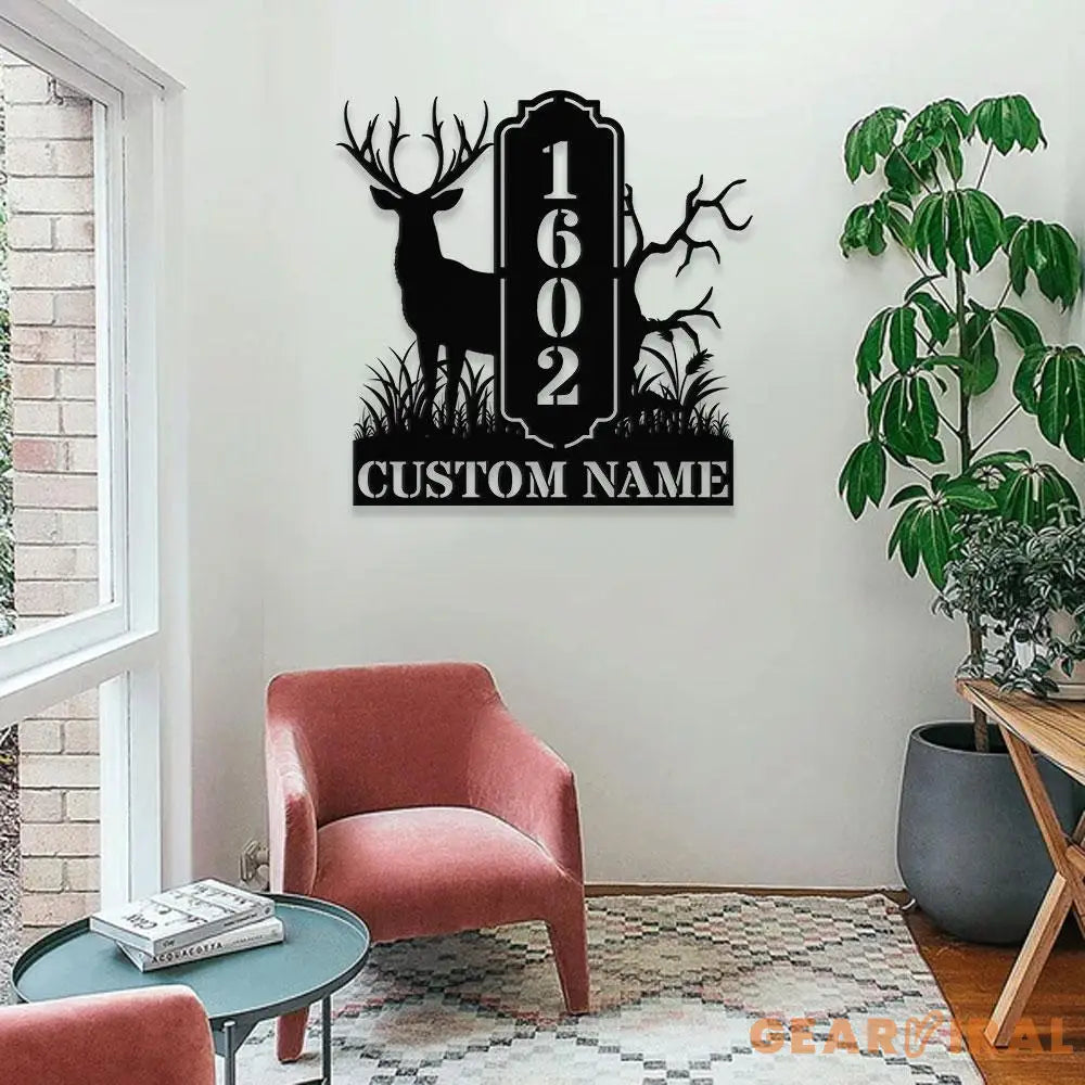 Address Life Tree Metal Sign Personalized Family Name Metal Sign Family LED Wall Decor Personalized Wall Art