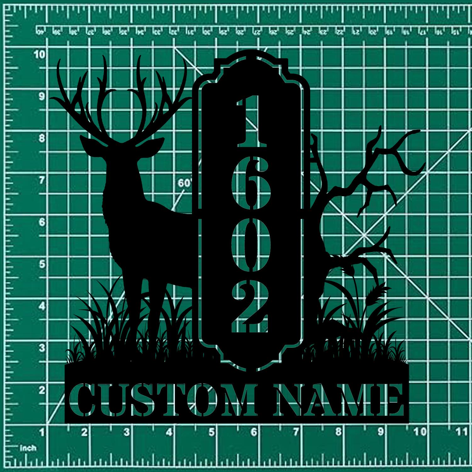Address Life Tree Metal Sign Personalized Family Name Metal Sign, Family LED Wall Decor, Personalized Wall Art, Housewarming Family Name