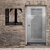 Address Metal House Address Sign, Vertical Address Number Sign, Minimal Address Sign, Home Number, Housewarming Gift, Door Number