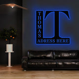 Address Metal House Address Sign, Vertical Address Number Sign, Minimal Address Sign, Home Number, Housewarming Gift, Door Number