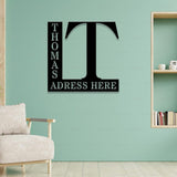 Address Metal House Address Sign, Vertical Address Number Sign, Minimal Address Sign, Home Number, Housewarming Gift, Door Number