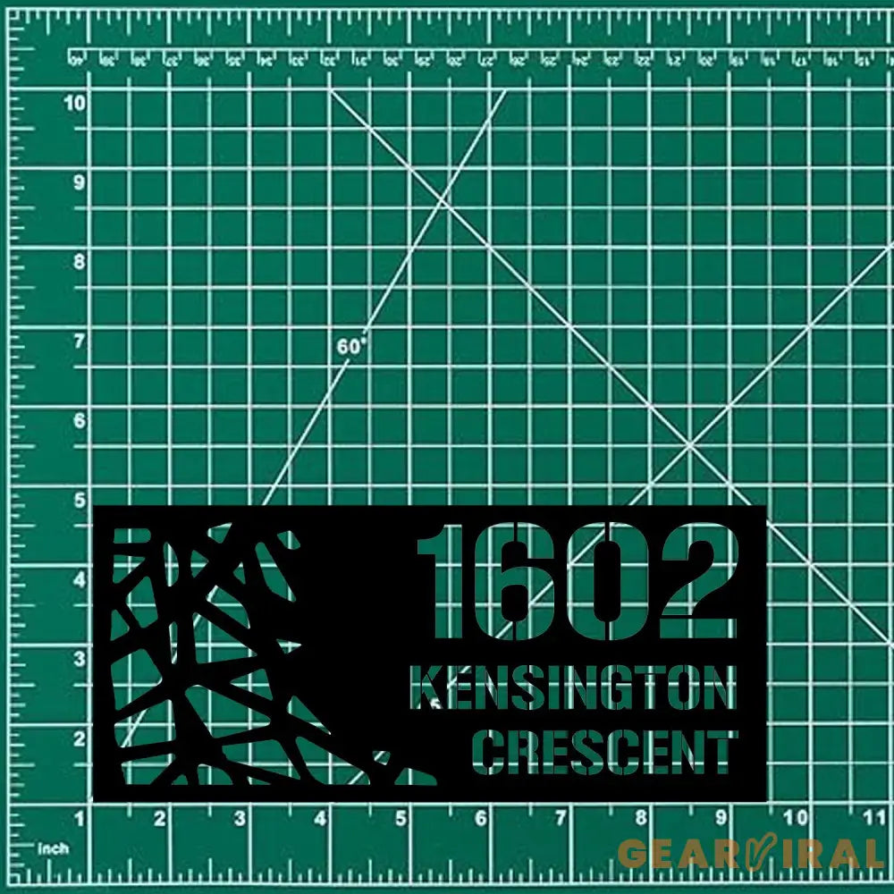 Address Number Metal Sign - Address Name Wall Sign Personalized Split Letter Last Name Address Number Sign Outdoor Door