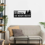 Address Number The Family Name Wall Sign - Last Name Initial Hanging -  Personalize Metal Sign - Address Number Sign - Housewarming