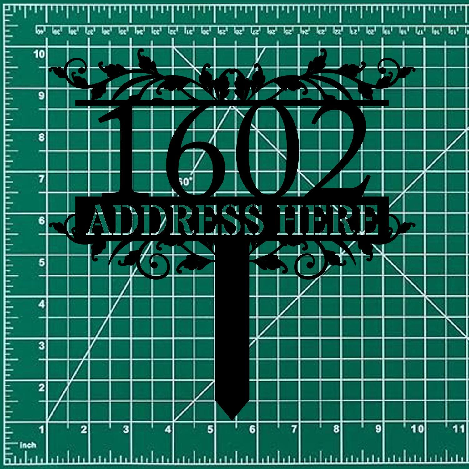 Address Plaque Family Name Garden Metal Stake, Personalized  Family Name Yard Sign, Outdoor Door Decor, Garden Art, Gift for Garden Lovers