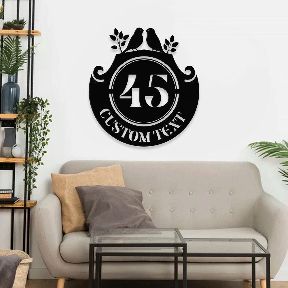 Address Plates Metal Sign, Personalized Family Name Led Metal Sign, Outdoor Door Decor,  Address Wall Art, Perfect Gift for Housewarming