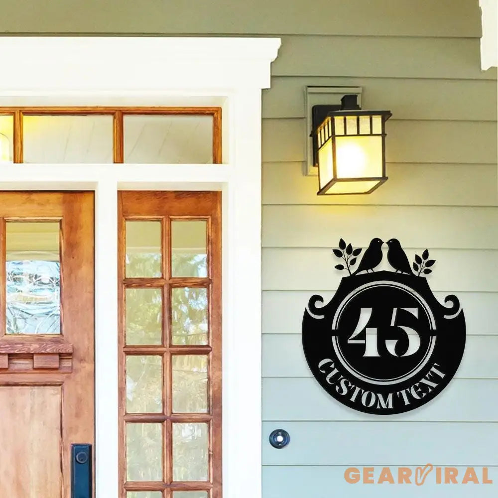 Address Plates Metal Sign Personalized Family Name Led Metal Sign Outdoor Door Decor Address Wall Art Perfect Gift for