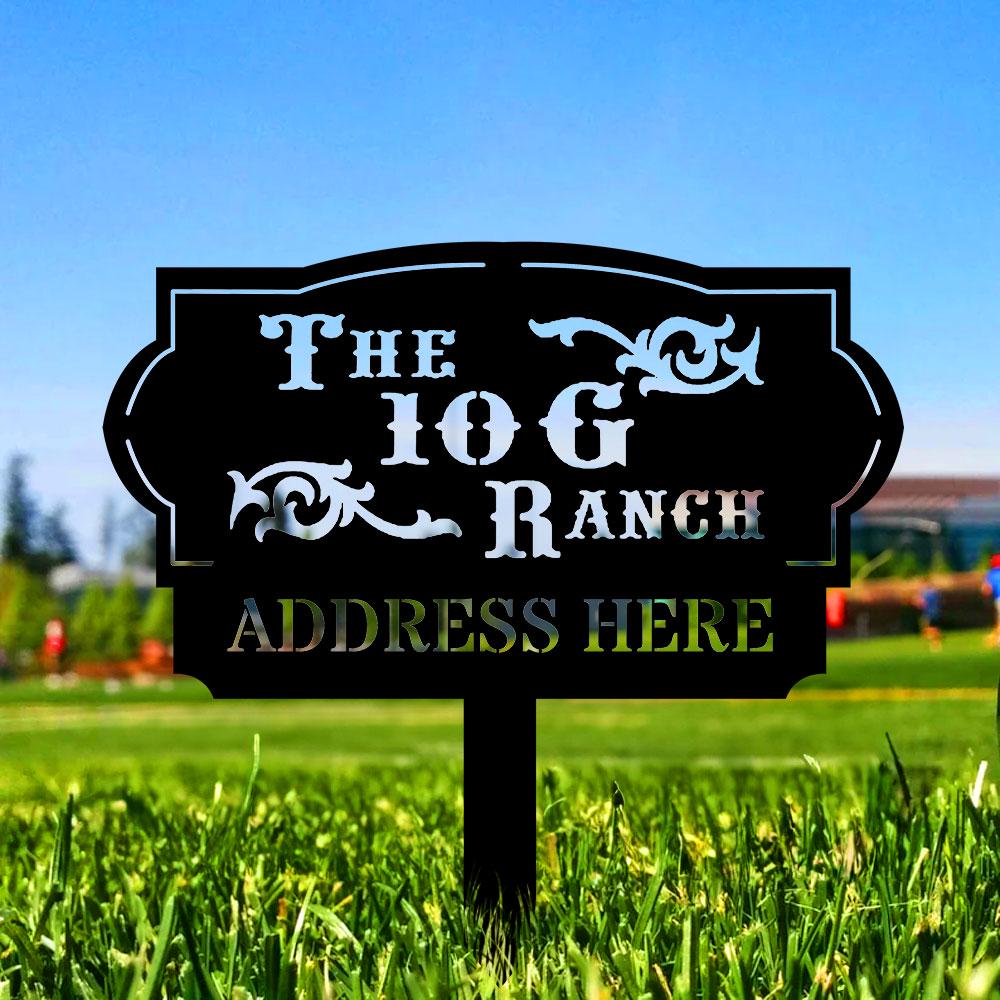 Address Unique Metal Sign, Metal Stake, Personalized Name Yard Sign, Outdoor Door Garden Decor, Metal Sign, Address Number, Housewarming